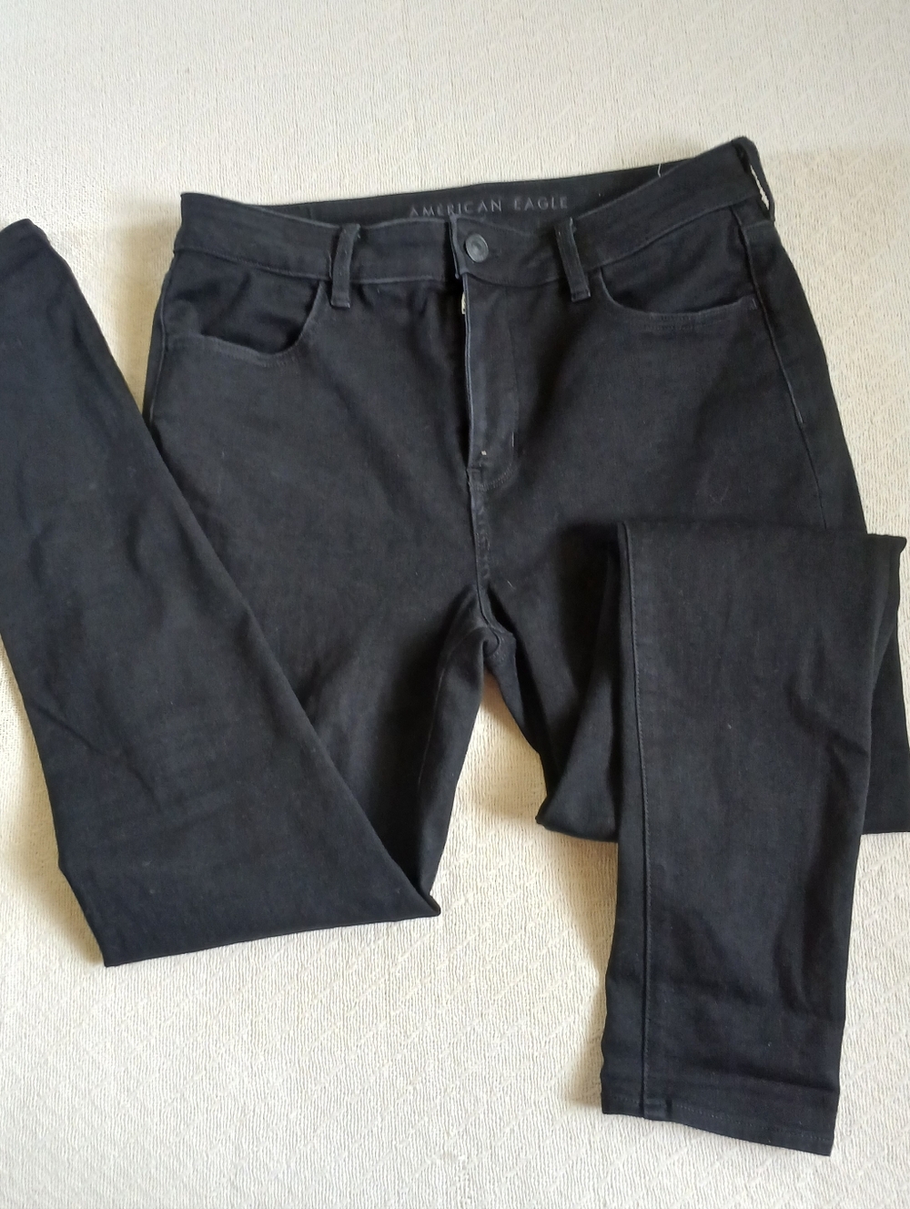aeo ♡ dream jean hi-rise jegging black 14 long 2654